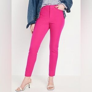 Old Navy Pixie High Rise Skinny Hot Pink Pants - NWT